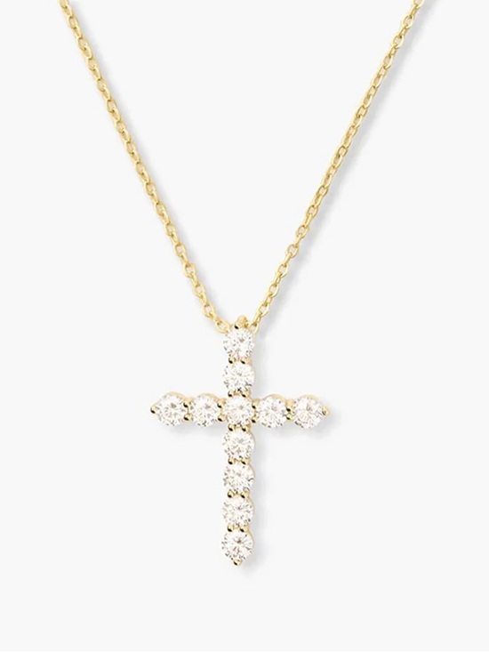 Melinda Maria Jewelry - NWT Melinda Maria Gold “Oh She Fancy Small Cross Pendant”